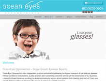 Tablet Screenshot of oceaneyes.com.au